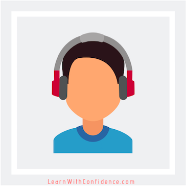 boy with headphones, auditory learner, learning, studying