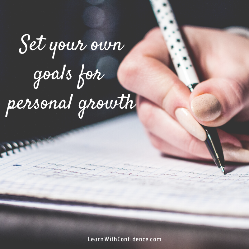 set goals, personal goals, mom goals, personal growth