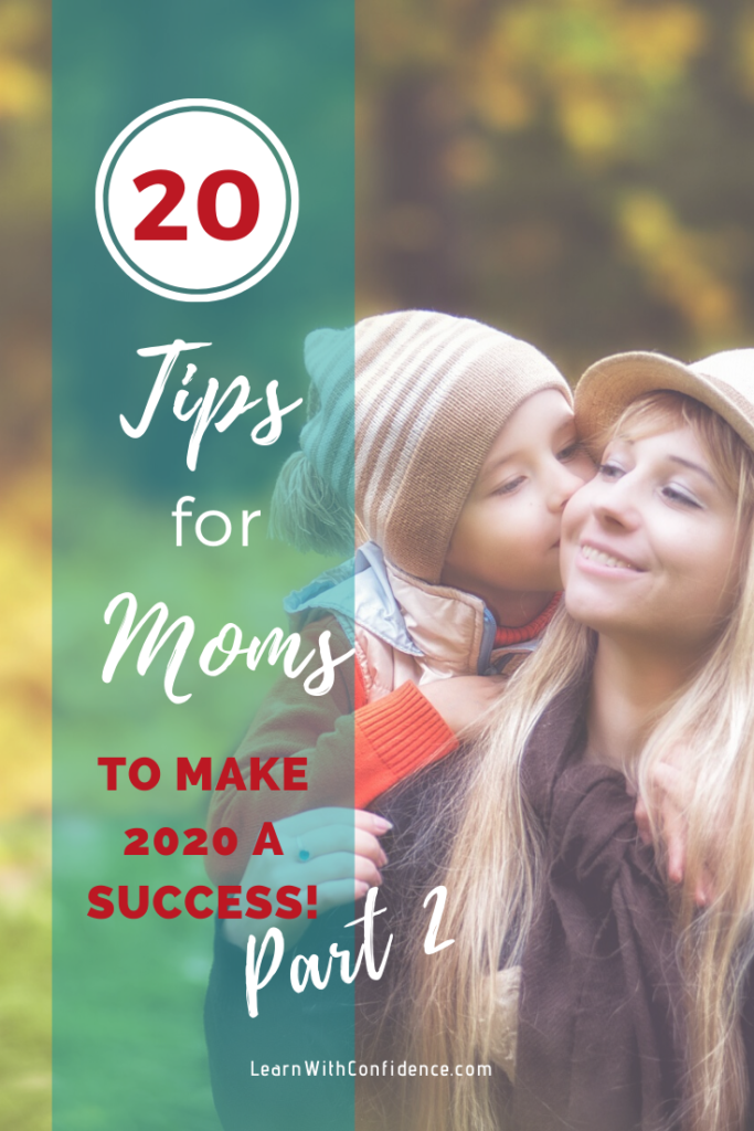 20 tips for moms, make 2020 a success, 2020, mom and child, success