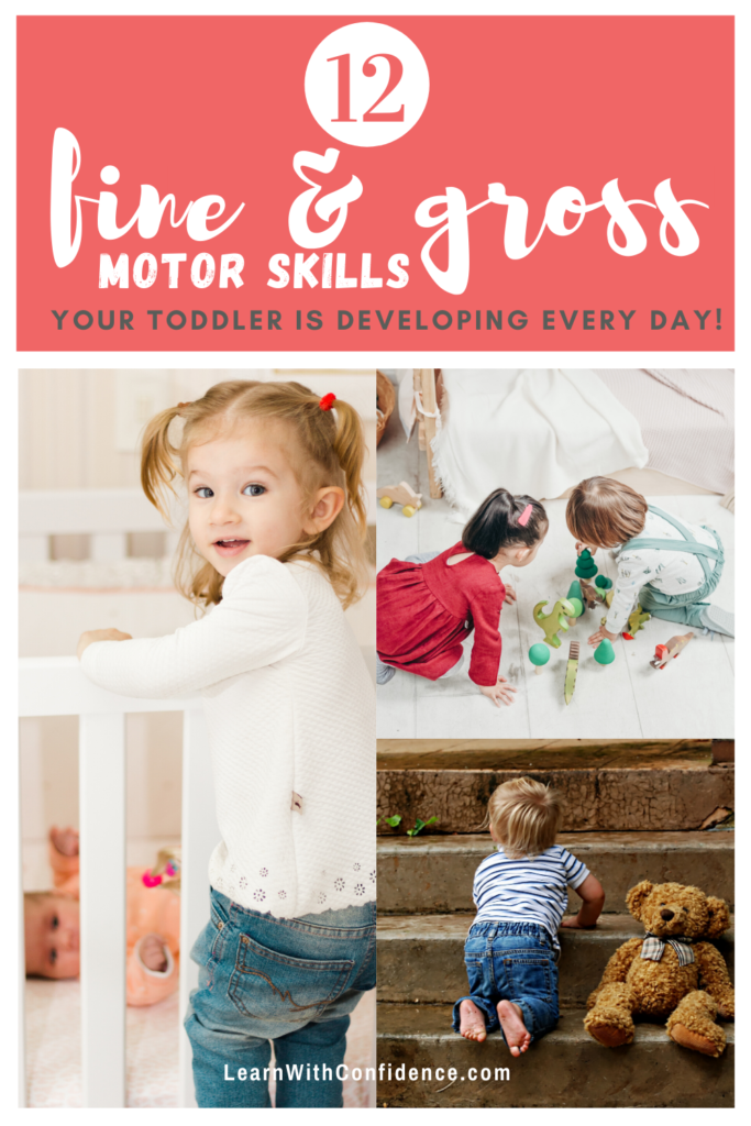 toddler activities, fin motor skills, gross motor skills, everyday activities