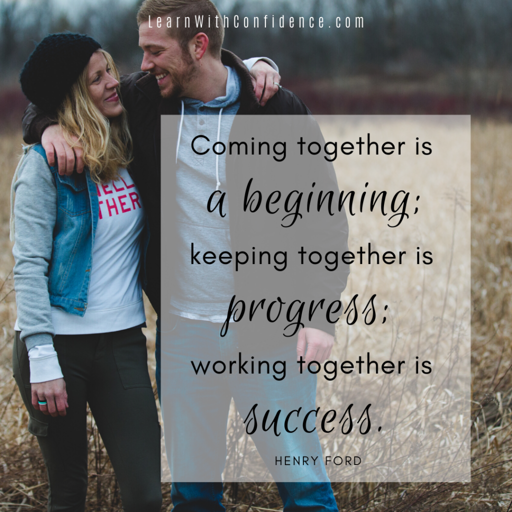 coming together is a beginning keeping together is progress working together is success, henry ford, quote, quote about teamwork, quote about success