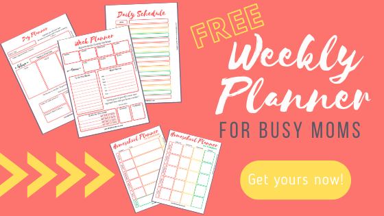 free weekly planner for busy moms