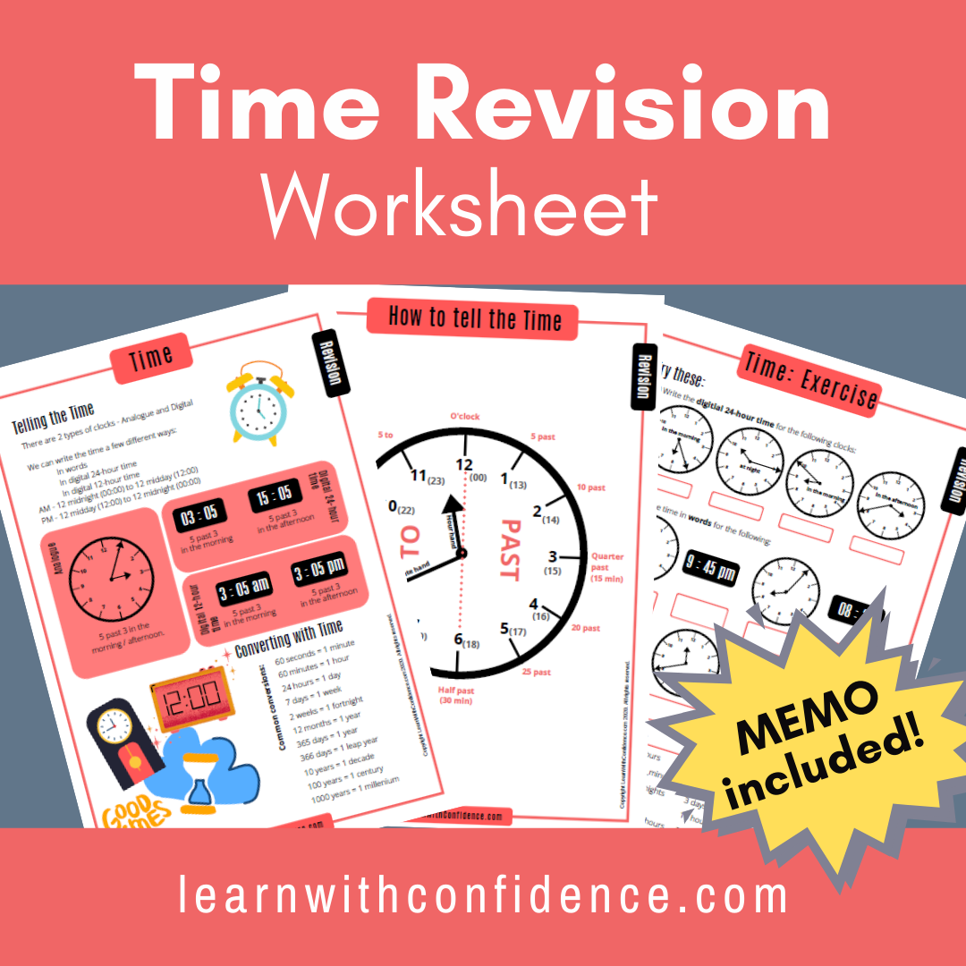 back to basics time worksheet grade 4 6 learn with confidence