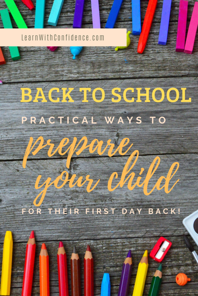 back to school, prepare your child for school, first day of school