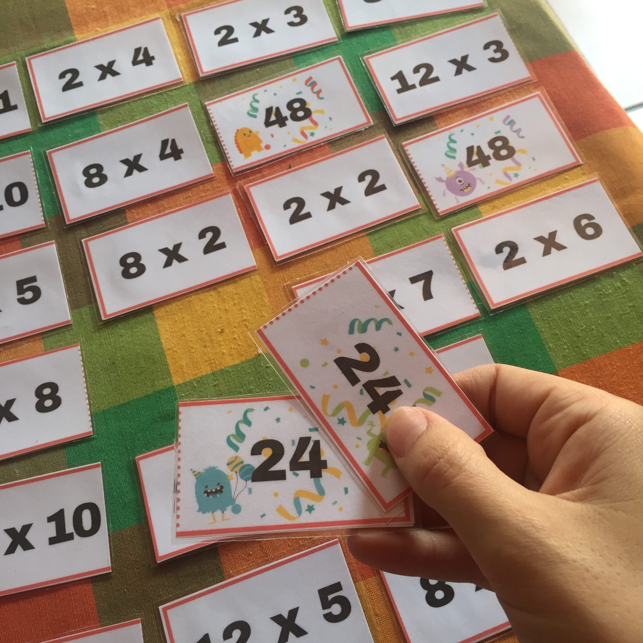 5 Fun Games for Times Tables Flash Cards