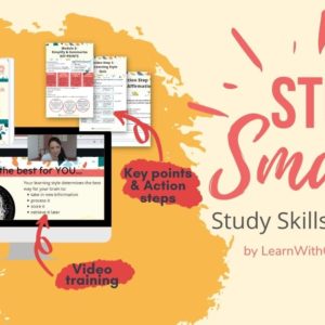 Study Smart study skills course. Video training, workbooks for each module.