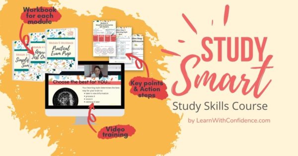 Study Smart study skills course. Video training, workbooks for each module.