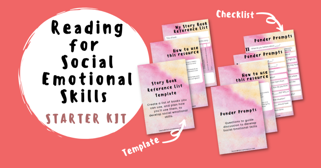 Reading for Social Emotional Skills Starter Kit. Free resource to boost your child's social emotional skills through reading.