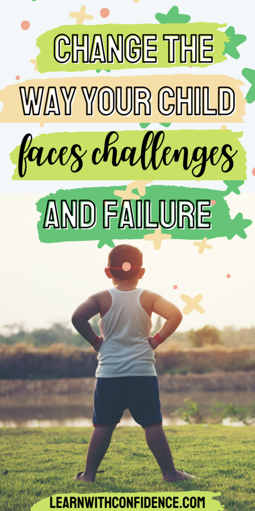 Change the way your child faces challenges and failure. Boy standing with his hands on hips looking like he is determined to face a challenge.