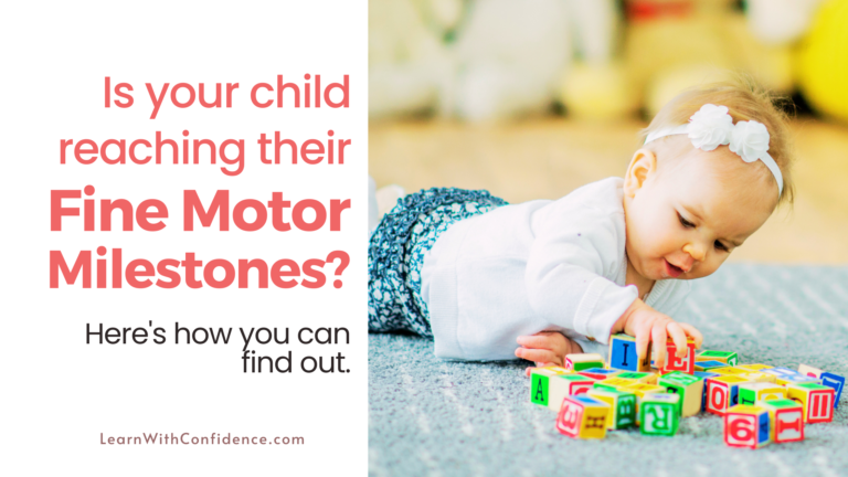 Is your child reaching their Fine Motor Milestones? Here’s how you can find out.