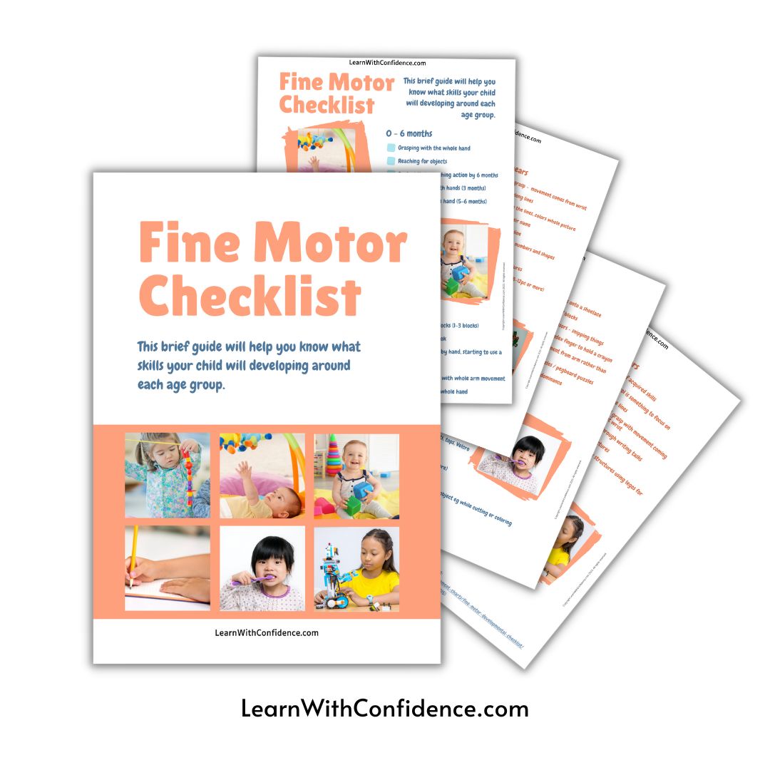 FREE Fine Motor Milestones Checklist