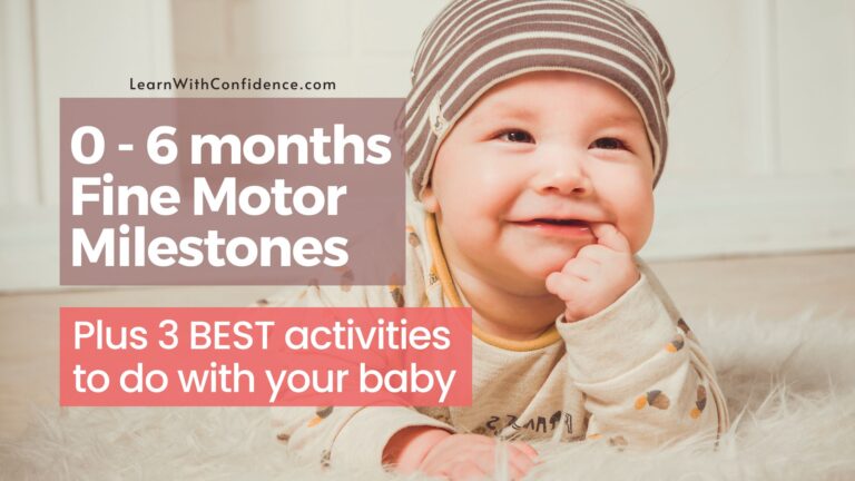 Fine Motor Skills your 0-6 month old is Developing and Activities to do with them