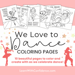 We Love To DANCE Coloring Pages for Kids | Printable PDF