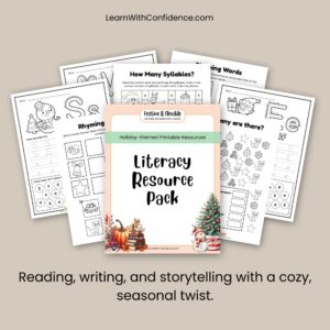 Holiday Printable Pack: Literacy Activities