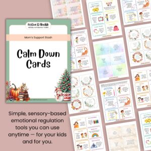 Calm Down Cards for Emotional Regulation