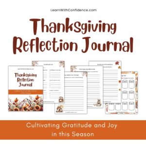 Thanksgiving Reflection Journal for Moms